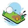illustration for golf