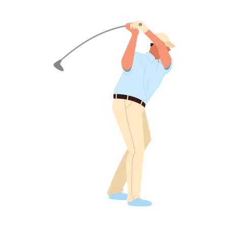 Golf Player  Illustration