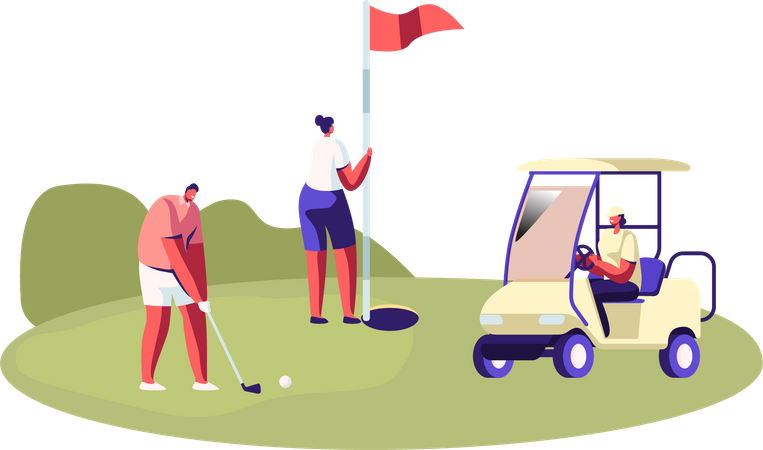 Golf Tournament Illustration