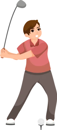 Golfer  Illustration