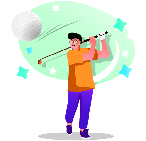 Golfeur  Illustration