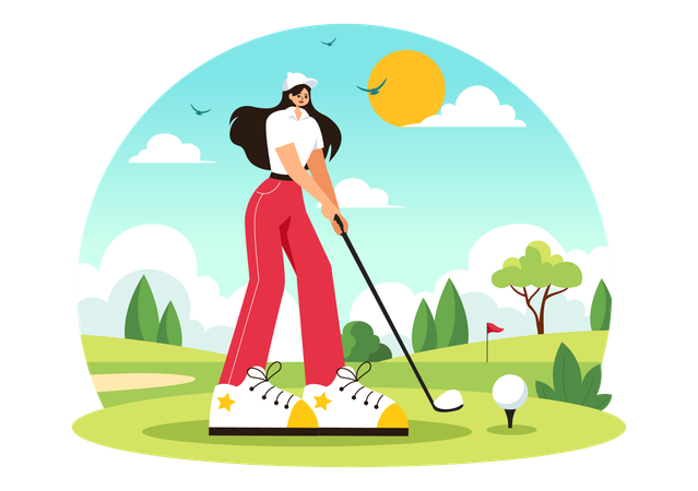 Golfista  Ilustración