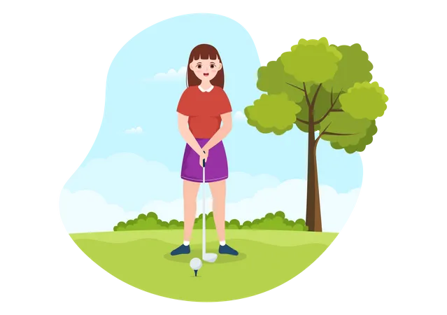 Golfista  Ilustración