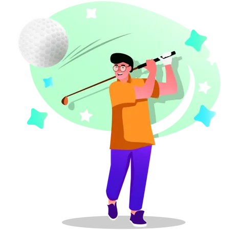 Golfman Illustration