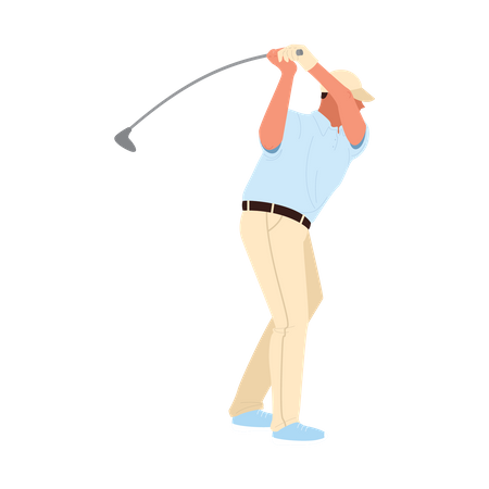 Golfspieler  Illustration