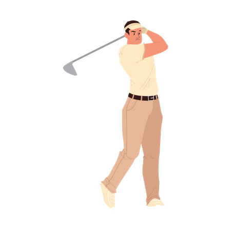Golfspieler  Illustration