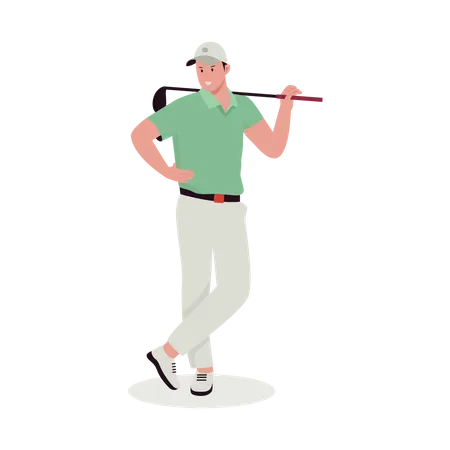 Golfspieler  Illustration