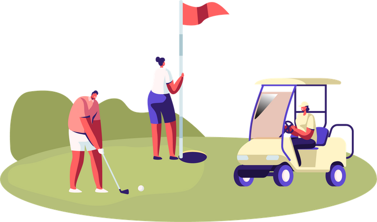 Golfturnier  Illustration