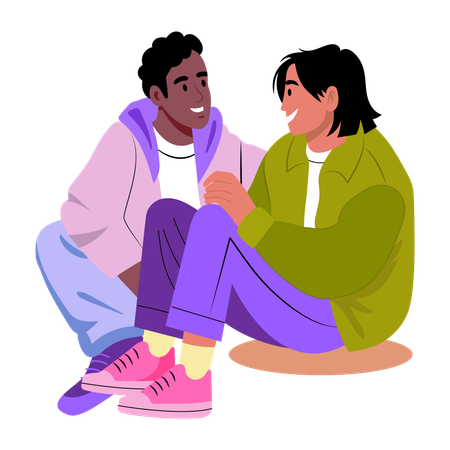 Good friends  Illustration