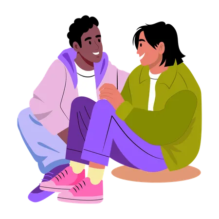 Good friends  Illustration