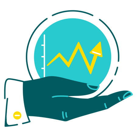 Good growth chart  Illustration