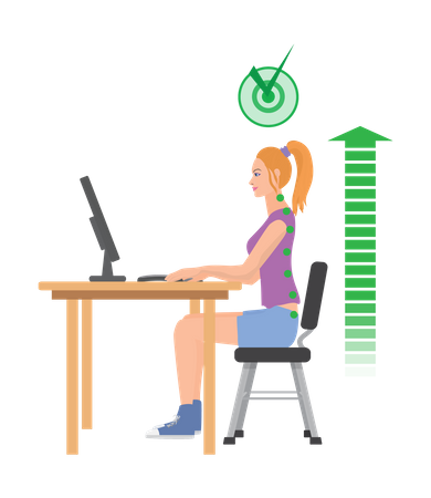 Good Posture  Illustration