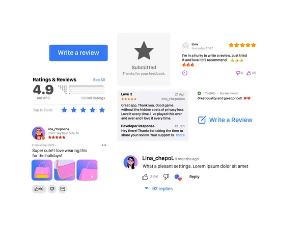 User Reviews And Feedback Interface User Reviews Online Customer Feedback Review Experience Rating Concept Template Vector Illustration Rating In Mobile Applications Good Feedback Dialog Box Illustration