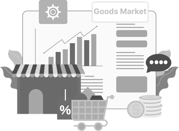 Goods Market analysis  Illustration
