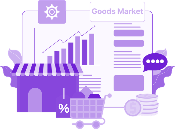 Goods Market analysis  Illustration