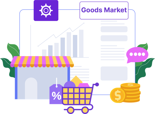 Goods Market  Illustration