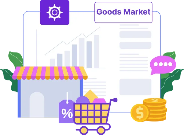 Goods Market  Illustration