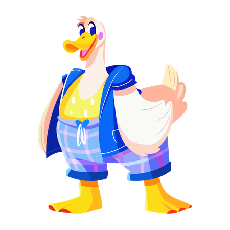 Goofy Goose  Illustration