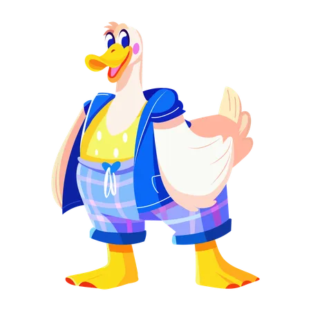 Goofy Goose  Illustration