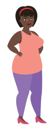 Mulher gorda  Ilustração