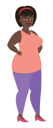Mulher gorda  Ilustração