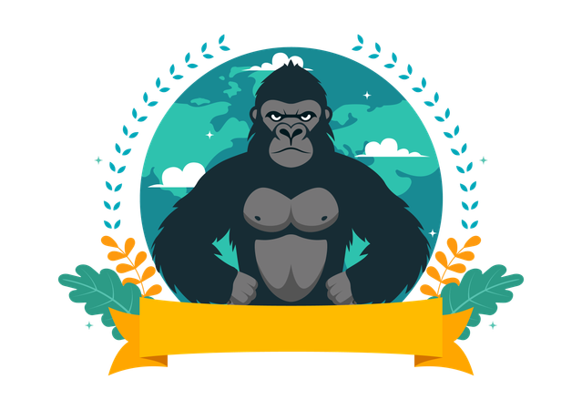 Tag des Gorillakostüms  Illustration