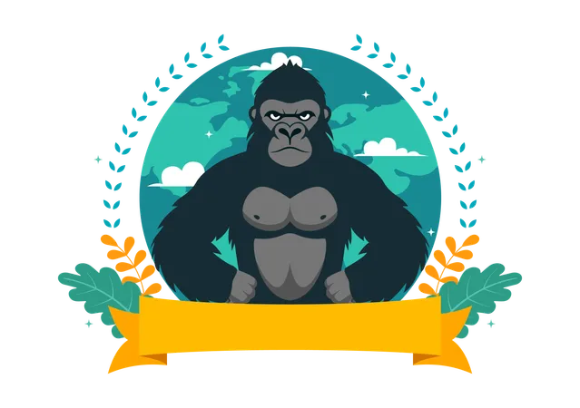 Tag des Gorillakostüms  Illustration