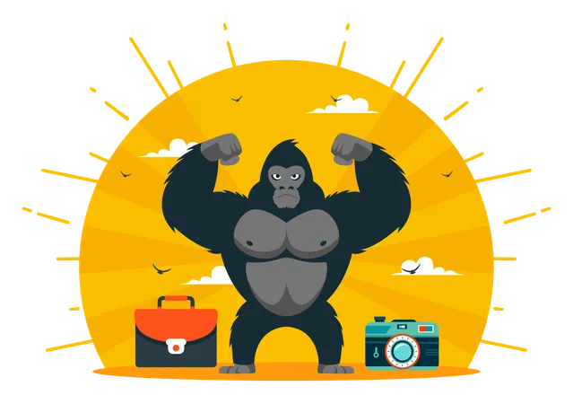 Gorilla suit day  Illustration