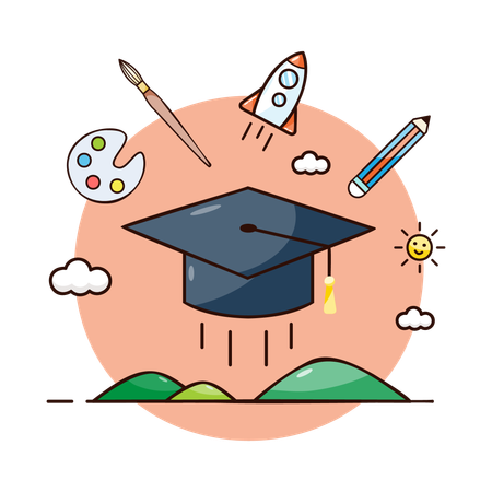 Gorro de graduación  Ilustración