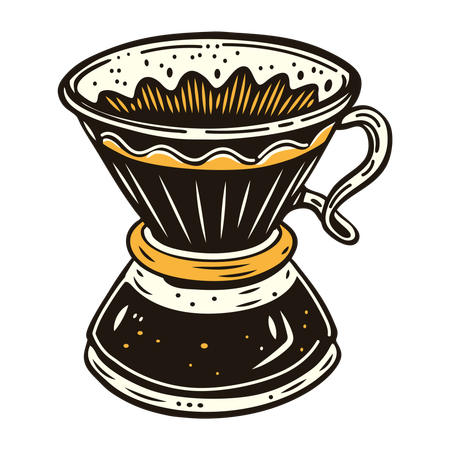 Gotejador de café  Ilustração