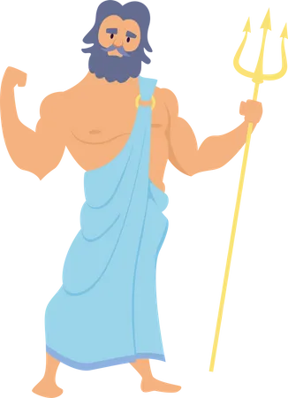 Antike Griechische Mythologie Gotter Gottinnen Olymp Cartoon Lustige Figuren Zeus Aphrodite Poseidon Apollo Hades Hera Illustration