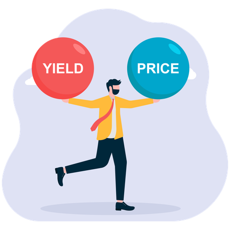Government bond. Businessmen or speculators are affected by government bonds.  Illustration