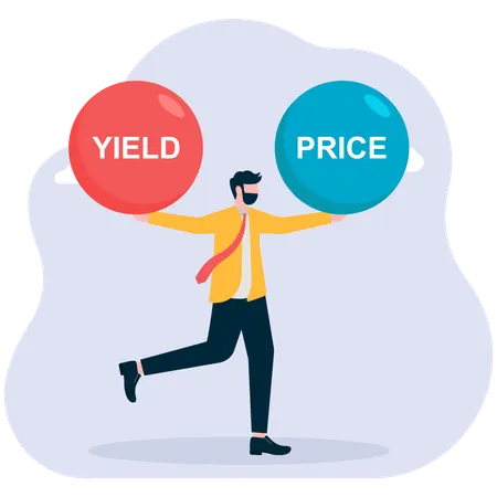 Government bond. Businessmen or speculators are affected by government bonds.  Illustration