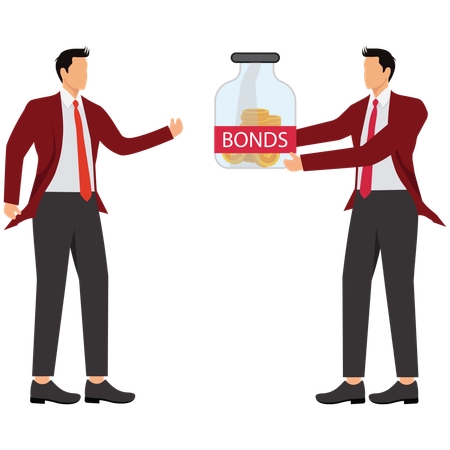 Government Bonds Investment  Illustration