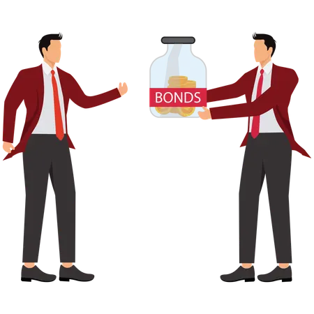 Government Bonds Investment  Illustration