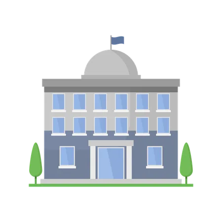 Government Building  Illustration