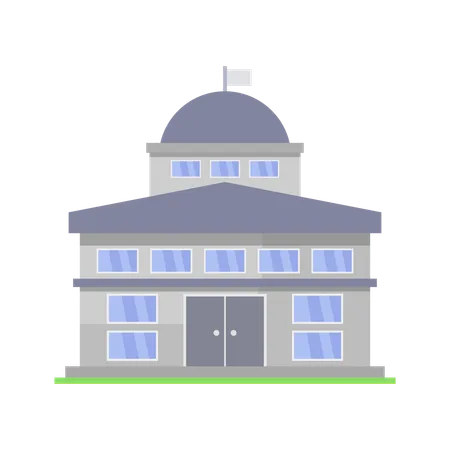 Government Building  Illustration