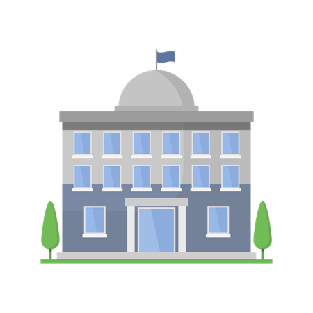 Government Building  Illustration