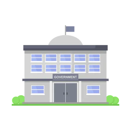 Government Building  Illustration