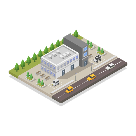 Government building  Illustration