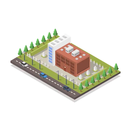 Government Building  Illustration