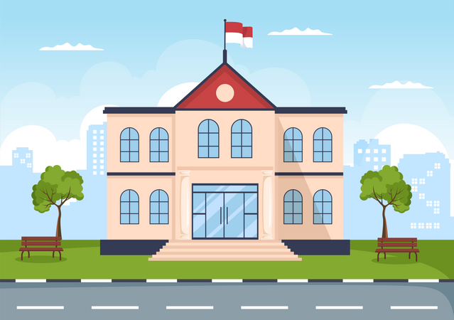 Government building  Illustration