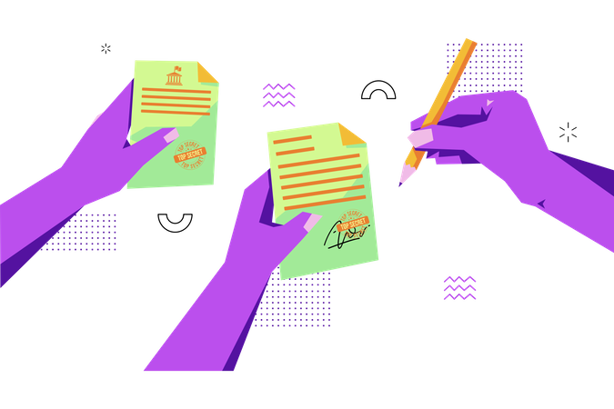 Government Documentation  Illustration
