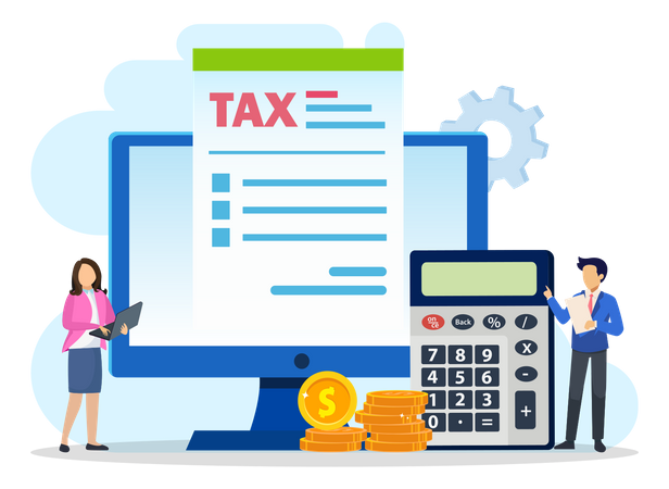 Government Tax Portal  Illustration