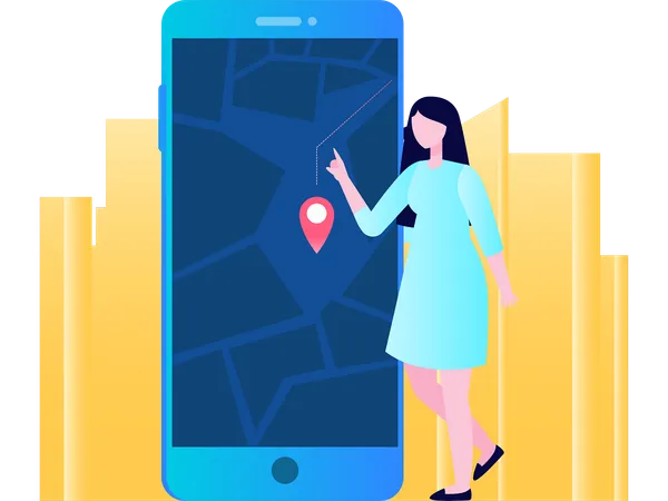 GPS mobile  Illustration