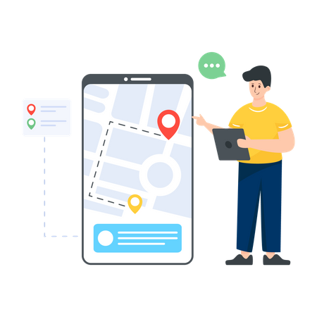 Gps Navigation  Illustration