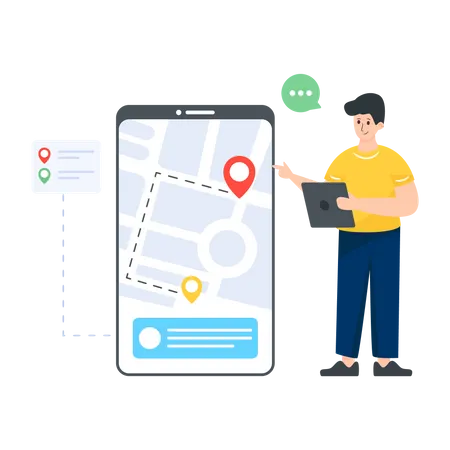 Gps Navigation  Illustration