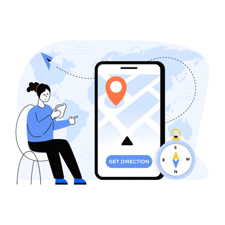 Gps Navigation  Illustration