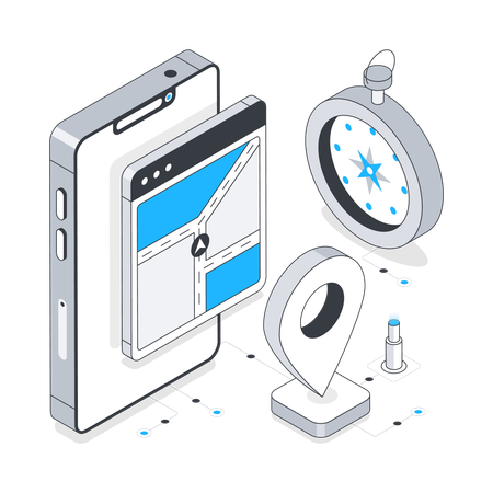 Gps Navigation  Illustration