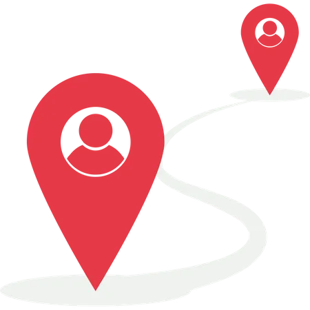 The Concept Of Search And Location Pin GPS Pointer Icon GPS And Navigation Symbol Elements For Maps Social Media Mobile Apps Realistic Vector Illustration Illustration
